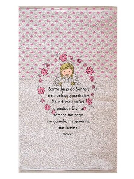 toalhas Lavabo Moda Católica Anjo da Guarda