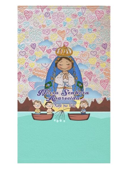 toalhas Lavabo Moda Católica Nossa Senhora Aparecida