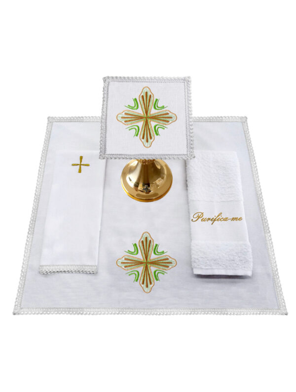 Conjunto Alfaia Bordado Cálice santíssima hóstia