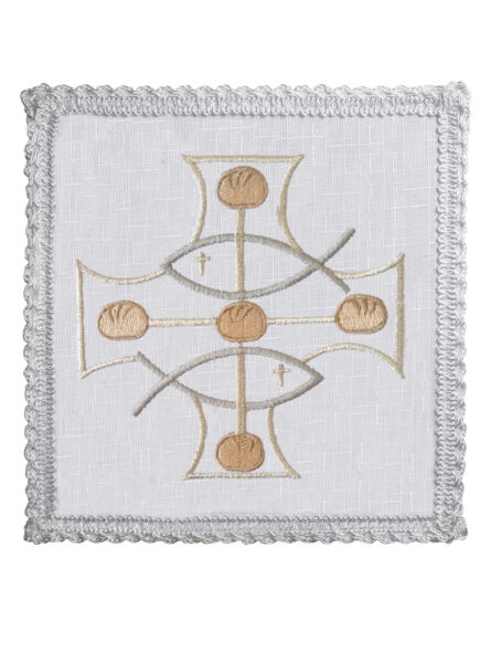 Conjunto De Alfaias Bordado Pães E Peixes