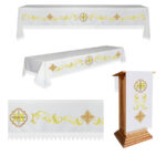 Kit 3 Peças Toalha de Altar, JHS