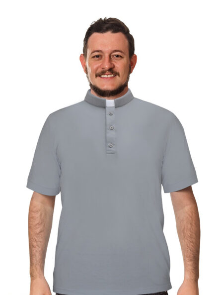 Camisa Clerical Cinza Paramentos
