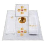 CONJUNTO DE ALFAIA CRUZ COM TRIGOS