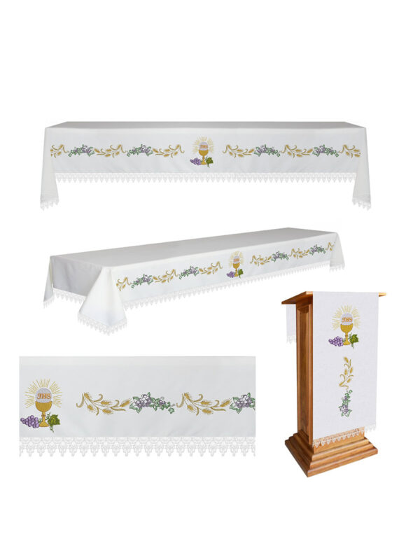 Kit 3 Pç Toalha Para Altar, Cálice Kit 3 Pç Toalha Para Altar, Cálice