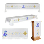 kit 3 pç Toalha Para Altar Mariano
