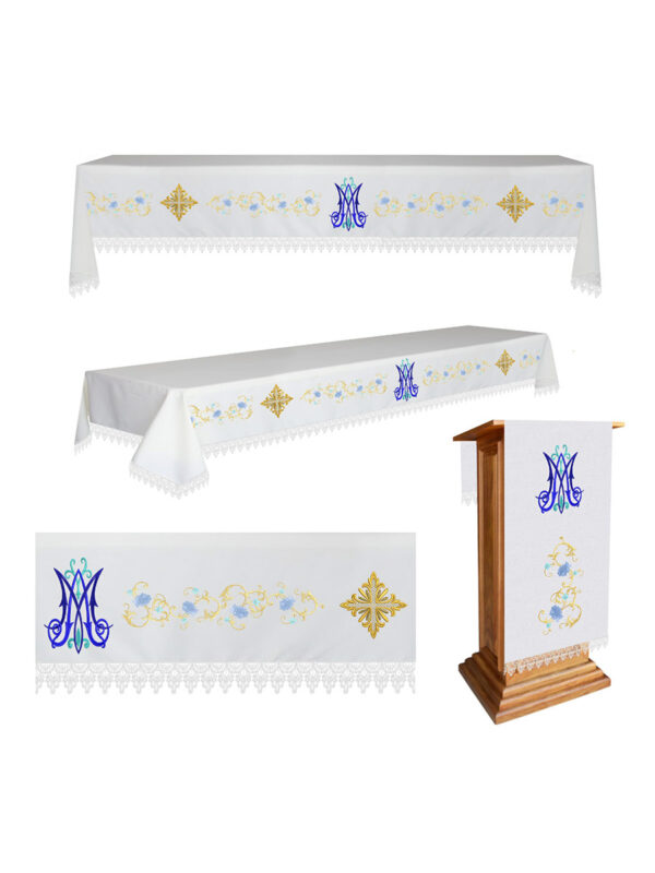 kit 3 pç Toalha Para Altar Mariano kit 3 pç Toalha Para Altar Mariano