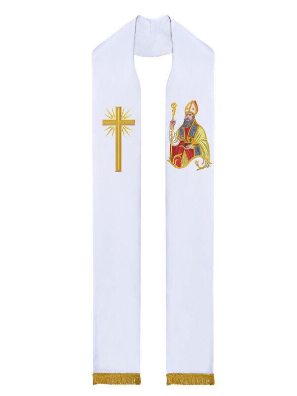 Estola Sacerdotal - Bordado Santo Agostinho Estola Sacerdotal - Bordado Santo Agostinho